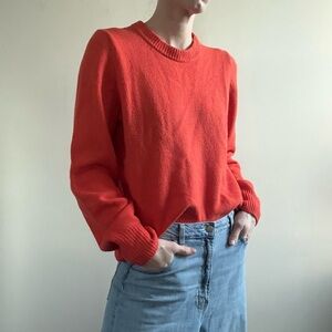 Orange Crewneck Sweater